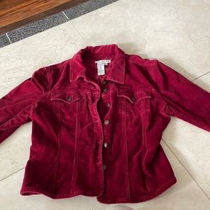 Ami red cordoroy jacket